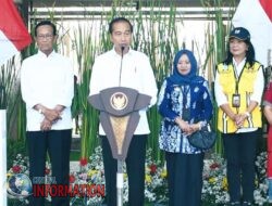 Presiden Joko Widodo meresmikan Pasar Godean di Sleman