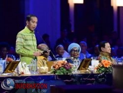 Menteri Pertahanan Prabowo Subianto mendampingi Presiden Joko Widodo, menghadiri Gala Dinner Indonesia-Africa