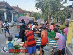 Komunitas Gondrong Lamongan Mendistribusikan Sebanyak 25.000 Liter Air Bersih Ke Sejumlah Wilayah  Kekeringan Dan Sulit Nya Pasokan Air Bersih