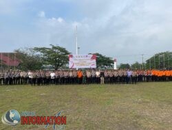 Tunjukkan Kesiapan Pengamanan Tahapan Kampanye, Polres Siak Laksanakan Apel Gelar Pasukan