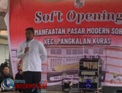 Soft Opening Pasar Modern Sorek, Bupati Pelalawan Berharap Dapat di Jadikan Pusat Bagi Masyarakat Bisa Bertemu Dalam Aktivitas Ekonomi