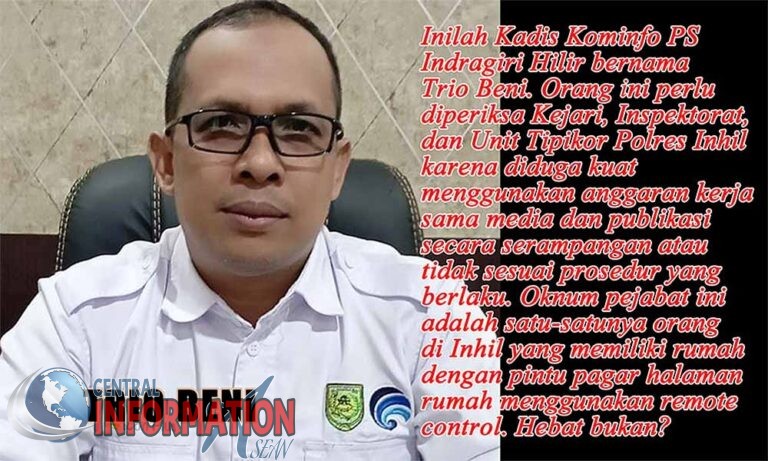 Alumni Lemhannas RI Minta Kejari Inhil, Inspektorat, dan Tipikor Periksa Kominfo
