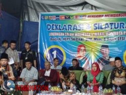 Deklarasi Dan Silaturahmi Di Kelurahan Nendagung, Paslon Nomor Satu Wako-Wawako Hepy -Efsi Di Sambut Antusias Masyarakat