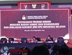 Hadapi Pilkada Serentak 2024, Penyuluhan Produk Hukum di Gelar KPU Minsel