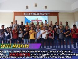 Perkuat Sinergi Jelang Pemilu, Kapolres Pagaralam Gelar Coffe Morning bersama Wartawan