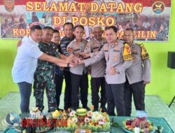 Peringati HUT TNI Ke 79, Tiga Kapolsek di Muba Sambangi Koramil 401-01 Sungai Lilin.