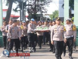 Kodim Dapat Kejutan Ucapan HUT Ke-79 TNI Dari Polresta Pati.