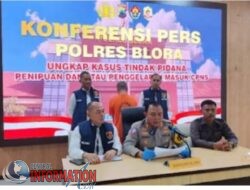 Lakukan Penipuan Seorang Warga Bajarejo ditangkap Satreskrim Polres Blora.