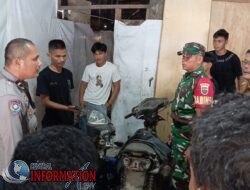 Pastikan Genk Motor Tidak Ada, Bhabinkamtibmas Berikan Himbauan Kepada Warga.