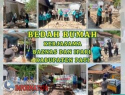 IPARI dan BAZNAS Pati Berikan Bantuan Bedah Rumah di Margorejo.