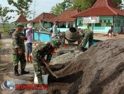 Anggota Koramil 10/Dukuhseti Karya Bhakti , Tingkatkan Kemanunggalan Bersama Rakyat