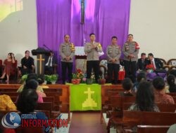 Himbauan Kamtibmas Disampaikan Kapolres Sibolga, Di Gereja Pentakosta Indonesia Sidang Sibolga.