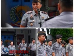 Kepala Rutan Pekanbaru Tegaskan Larangan Judi Pada Apel Pagi Kepada Seluruh Petugas Lapas.