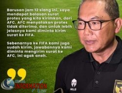 AFC Menolak Surat Protes PSSI Soal Kepemimpinan Wasit Ahmed Al kaff.