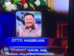 Ucapan Selamat Kepada DR .Otto Hasibuan Menko Hukum ,Ham ,Imigrasi dan Pemasyarakatan.