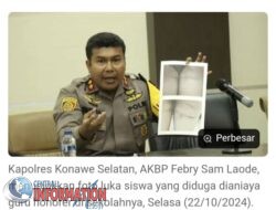 Fakta Baru Kasus Guru Diduga Aniaya Siswa di Konawe Selatan, selain Keluarga Polisi itu Minta Uang Damai 50 Juta.