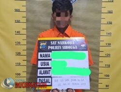 Polres Sibolga Grebek Kosan, Tersangka Miliki Narkoba Di Glandang Ke Resnarkoba.