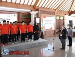 Menghadiri Pelantikan Pengurus KONI, Pj Bupati Sebut Kemajuan Olahraga Pati Berada di Tangan KONI.