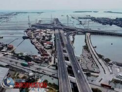 Sayung dan Proyek Jembatan Bambu diatas Samudera , Tanah Timbul, Jalan Tol Semarang-Demak seksi daratan sebahagian telah beroperasi.