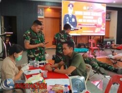 Polres Sibolga Gelar Donor Darah Serentak Dalam Rangka Memperingati Hari Jadi Humas Polri Ke-73.