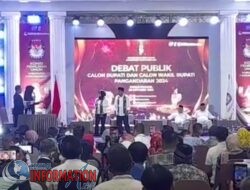 Debat Pertama Calon Bupati dan wakil Bupati Pati ,Wahyu Paling siap berargumen.