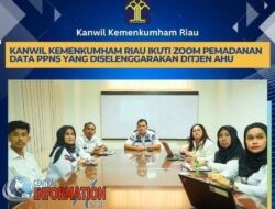 Kanwil Kemenkumham Riau Ikuti Zoom Pemadanan Data PPNS Yang Diselenggarakan Ditjen AHU.