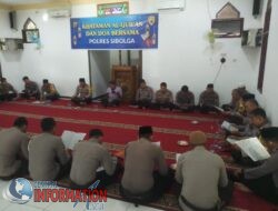 Polres Sibolga Laksanakan Khataman Alqur’an Dan Doa Bersama.