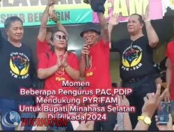 Kecamatan Tumpaan Menguning, PYR FAM Disambut Ribuan Pendukung