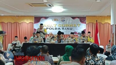 Polda Riau Gelar Jum’at Curhat Bersama Masyarakat Kec.Lima Puluh Sukseskan Pilkada Damai 2024.