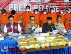 Polres Inhil Amankan 15 Tersangka Dengan BB 23.3 kg Sabhu Dalam Satu Bulan.