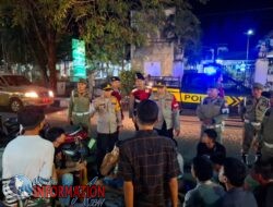 Polres Sibolga Laksanakan Patroli Gabungan Tiga Pilar Dan Razia, Cegah Aksi Kenakalan Remaja.