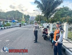 Himbauan Tertib Lalu Lintas Dijalan Raya, Dilaksanakan Polisi NYINYII Satuan Lalu Lintas Polres Sibolga.