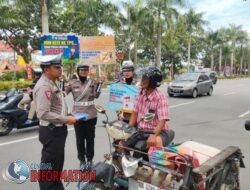 Tim Cooling System Ditlantas Polda Riau Edukasi Pengendara Dan Masyarakat Di Kawasan Purna MTQ.