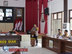 Polres Siak Gelar Rakor Lintas Sektoral Pengamanan Rapat Terbuka Pilkada Serentak dan Distribusi Logistik di Kabupaten Siak