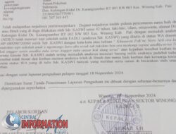 Merasa jadi Korban  Bulliying dan Doxing Pada Anaknya  Oleh Seseorang , JM lapor ke Polsek Winong.