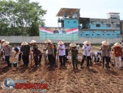 Areal Satpas Polres Tanggamus ditanami Jagung  dukung  Ketahanan Pangan Nasional .