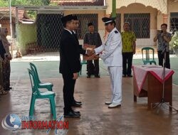 Pelantikan Perangkat Desa Serutsadang berlangsung Hidmat.