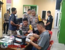 Sie Dokkes Polres Sibolga, Kembali Lakukan Cek Kesehatan, Personel Pengamanan PPK.