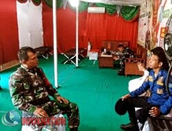 Babinsa dan Polri Bincang Santai dengan Anggota Pos NATARU dipos Pelabuhan Lama Kota Beringin