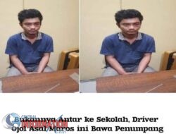 Diduga Rudapaksa Penumpang,Tukang Ojeg Online di Maros diamankan Polisi.