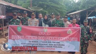Polisi dan Forkopimcam Tegaskan Tambang Ilegal Hutabargot Harus Segera di Tutup.