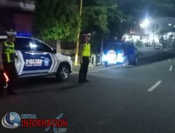 Personil Satuan Lalu Lintas Polres Sibolga, Laksanakan Patroli Blue Light, Cegah Kejahatan Jalanan.