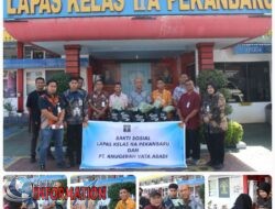 Lapas Kelas IIA Pekanbaru Salurkan Bansos kepada Keluarga WBP Dan Masyarakat Sekitar