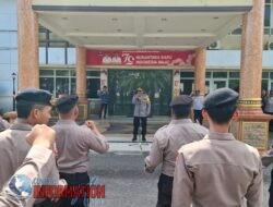 Polres Sibolga Laksanakan Pengamanan Perayaan Natal Oikumene 2024 Kota Sibolga