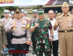Siap siap Dandim Pati Menghadiri Apel Gabungan Kesiapsiagaan Menghadapi Bencana Hidrometeorologi