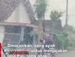 Jadi Viral Demi  menyenangkan sang anak, Sadikun Ajak  berkeliling naik Sepeda Siang Bolong