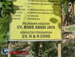 Papan Plank Proyek Muncul Setelah Viral Nya  Berita Yang Berjudul Di Duga Proyek