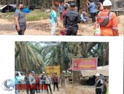 Ilegal Drilling di lahan HGU PT Hindoli Tim Gabungan Polsek Keluang,TNI,Pol PP dan tim dari PT hindoli melakukan tindakan Preventif terhadap pelaku