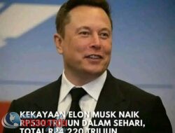 Ciber truck 30 Trilyun Elon mask, Kekayaan Musk kini mencapai USD270 miliar atau sekitar Rp4.220 triliun