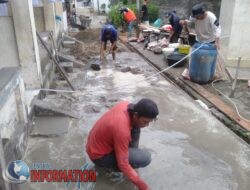 Perbaikan Jalan Perkampungan  Daerah Rajawali Jambi , “Cor”.